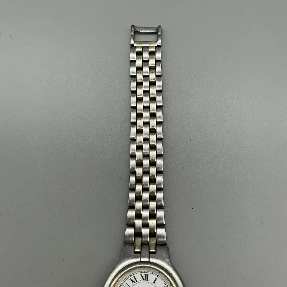 Exactly 71260030 Womens Watch 24mm Two Tone Date Swiss Made New Battery 6.75